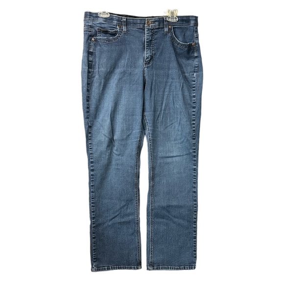 Lee Women’s Comfort Waistband Stretch Jeans Size 16 Medium - Picture 2 of 9